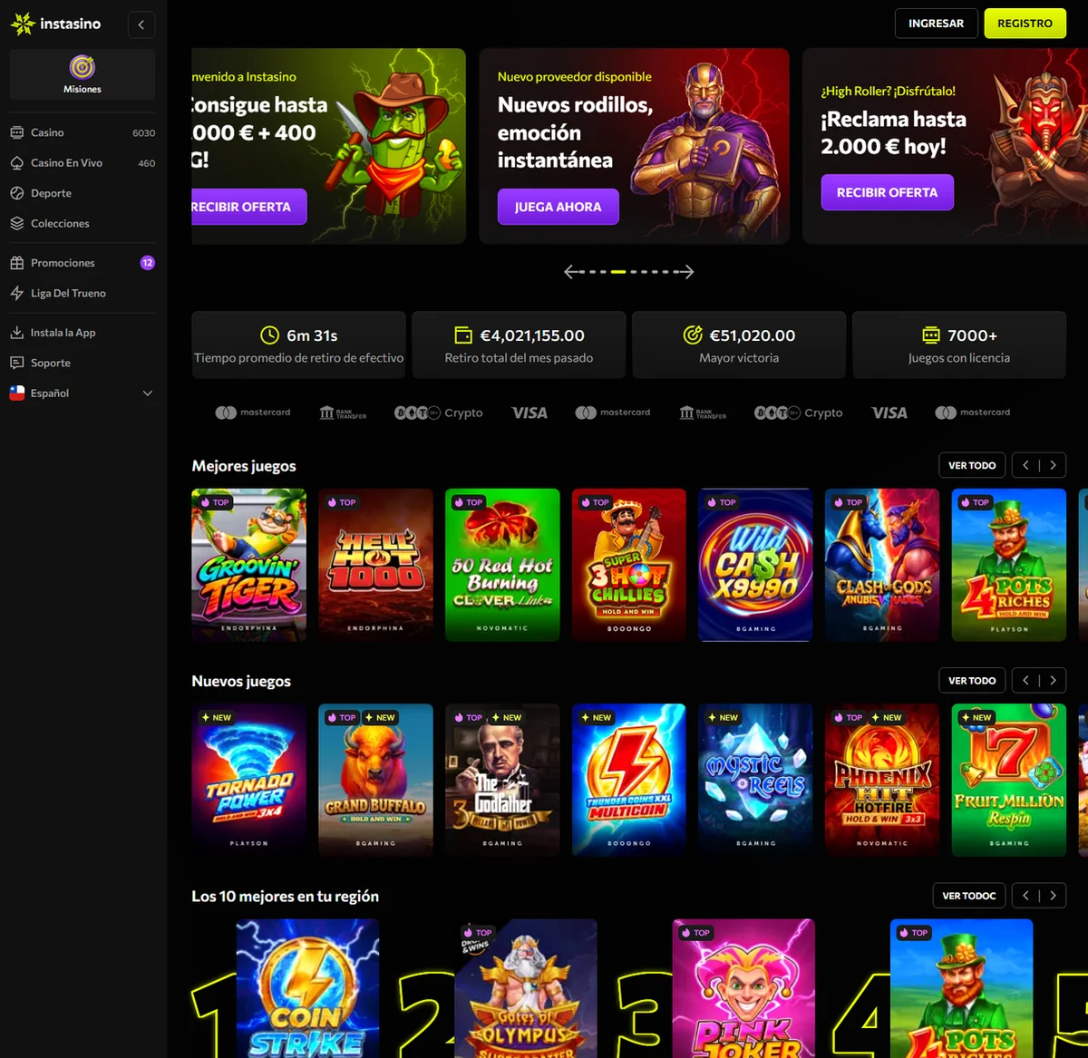 instasino casino